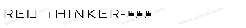 RED THINKER字体转换
